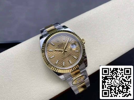 Rolex Datejust m126333-0009 Oyster Strap  ARF Factory 1:1 Best Edition electroplated with 18k gold - immagine 4