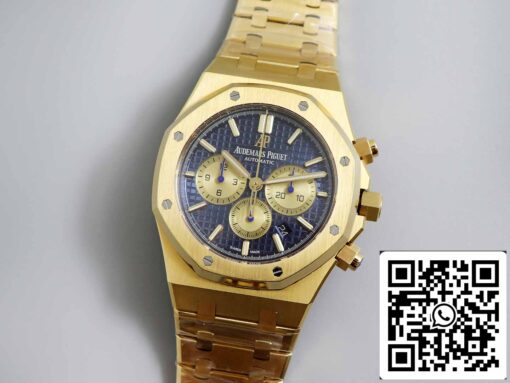 Audemars Piguet Royal Oak 26331BA 1:1 Best Edition OM Factory Blue Dial Yellow Gold - immagine 9