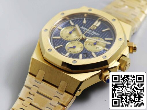 Audemars Piguet Royal Oak 26331BA 1:1 Best Edition OM Factory Blue Dial Yellow Gold - immagine 8