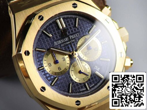 Audemars Piguet Royal Oak 26331BA 1:1 Best Edition OM Factory Blue Dial Yellow Gold - immagine 7