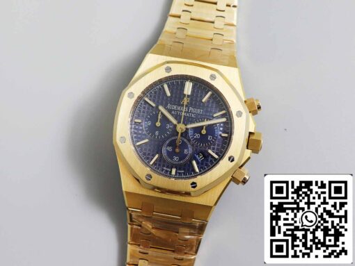 Audemars Piguet Royal Oak 26331  1:1 Best Edition OM Factory Blue Dial Yellow Gold Stainless Steel - immagine 9