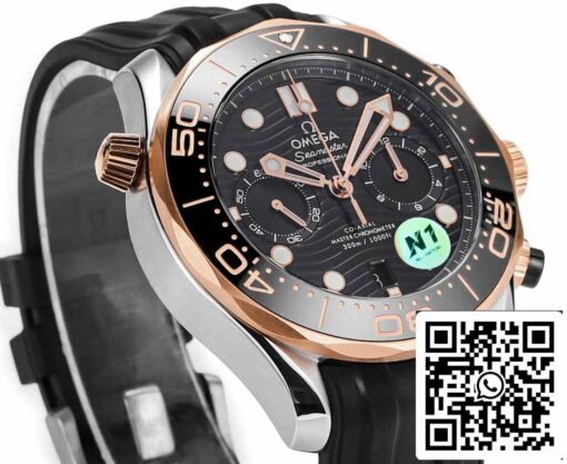 Omega Seamaster 210.20.44.51.01.001 Co‑Axial Master 44 mm 1:1 Best Edition N1 Factory Rubber Strap - Image 3