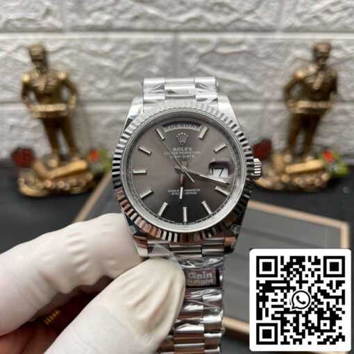 Rolex Day Date M228236-0013 Platinum slate dial Best 1:1 Edition QF Factory 184 gram - Image 3