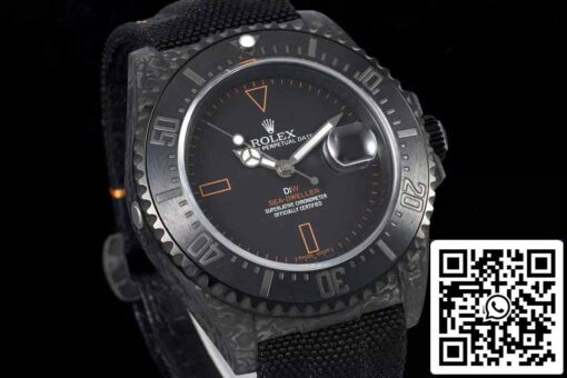 Rolex Deepsea Sea-Dweller M126600 1:1 Best Edition Diw Factory V2 upgrade Leather Strap - Imagen 9