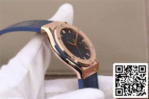 Hublot Classic Fusion 542.OX.7180.LR 1:1 Best Edition JJ Factory Blue Dial Rose Gold - 이미지 8