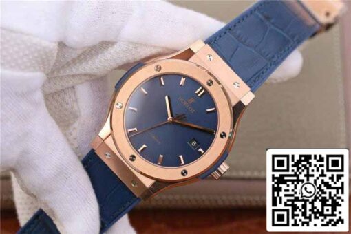 Hublot Classic Fusion 542.OX.7180.LR 1:1 Best Edition JJ Factory Blue Dial Rose Gold - 이미지 3