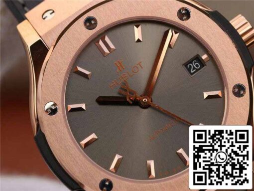 Hublot Classic Fusion 542.OX.7081.LR 1:1 Best Edition JJ Factory Grey Dial Rose Gold - 이미지 4