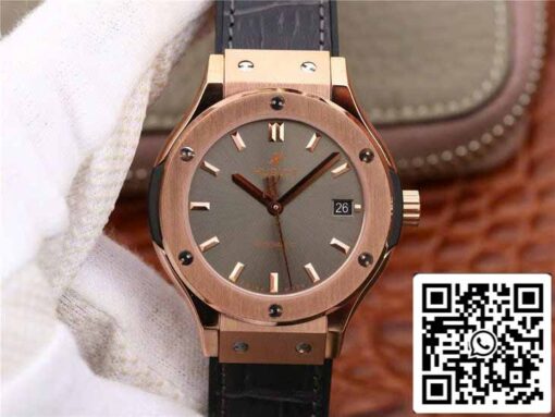 Hublot Classic Fusion 542.OX.7081.LR 1:1 Best Edition JJ Factory Grey Dial Rose Gold