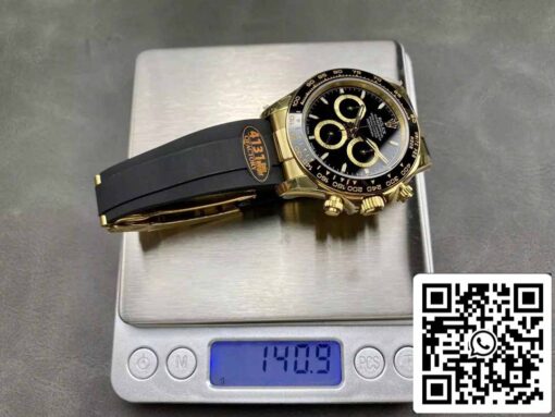 Rolex Cosmograph Daytona m126518 1:1 Best Edition QF Factory 4131 Movement Black dial and Gold - immagine 9