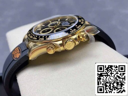 Rolex Cosmograph Daytona m126518 1:1 Best Edition QF Factory 4131 Movement Black dial and Gold - immagine 6