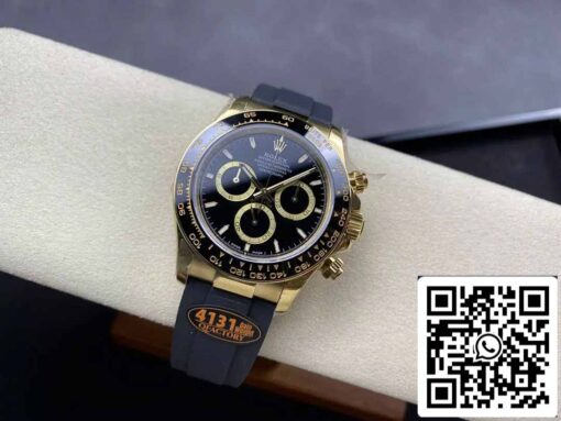 Rolex Cosmograph Daytona m126518 1:1 Best Edition QF Factory 4131 Movement Black dial and Gold - immagine 4