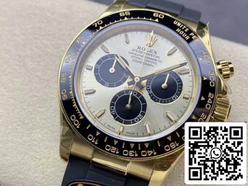 Rolex Cosmograph Daytona m126518 1:1 Best Edition QF Factory 4131 Movement Yellow Dial - immagine 3