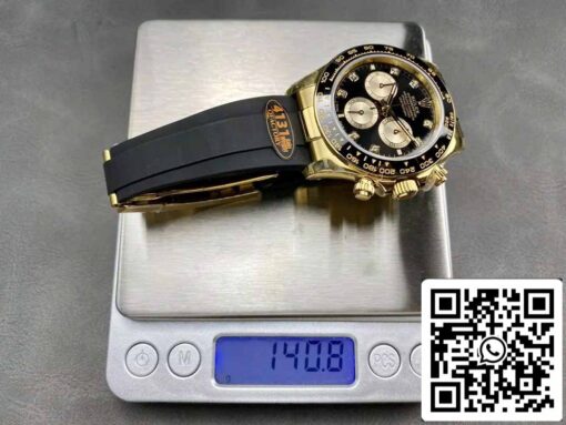 Rolex Cosmograph Daytona m126515 1:1 Best Edition QF Factory 4131 Movement Black Dial and Rose Gold - immagine 9