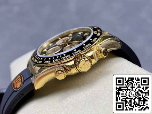 Rolex Cosmograph Daytona m126515 1:1 Best Edition QF Factory 4131 Movement Black Dial and Rose Gold - immagine 6