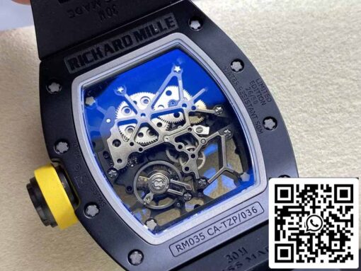 Richard Mille RM035 Rafa Americas Edition 1:1 Best Edition Sonic Factory V3 Black Ceramic - Image 4