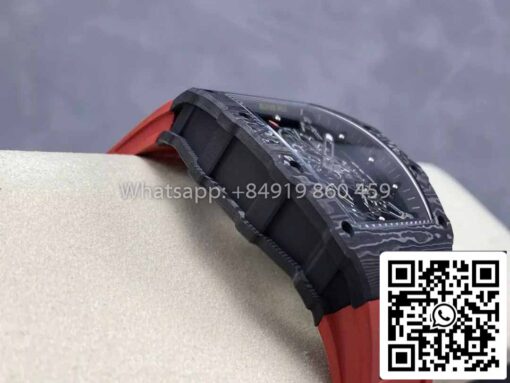 Richard Mille RM035-02 1:1 Best Clone R7 Factory NTPT Carbon Case Red Strap - Image 6