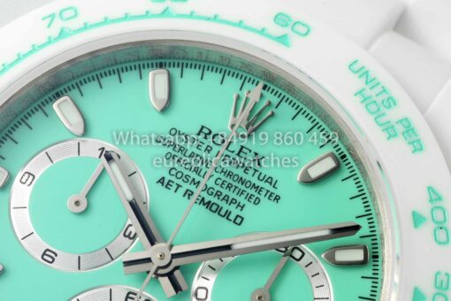 AET REMOULD Custom Rolex Daytona White Ceramic case Tiffany Dial 1:1 Best Clone N6F Factory – Bild 4