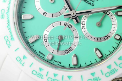 AET REMOULD Custom Rolex Daytona White Ceramic case Tiffany Dial 1:1 Best Clone N6F Factory – Bild 5