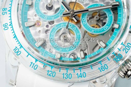 AET REMOULD  Rolex Daytona "Abu Dhabi Blue" Saphire 1:1 Best Clone N6F Factory - immagine 7