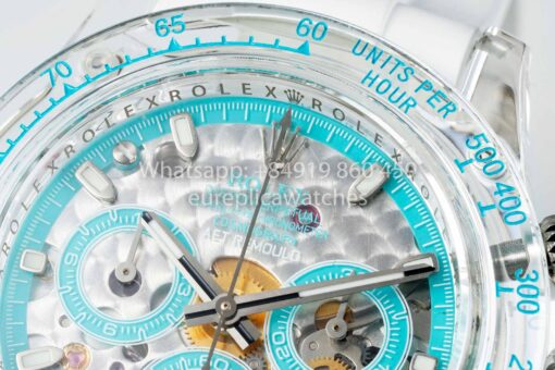 AET REMOULD  Rolex Daytona "Abu Dhabi Blue" Saphire 1:1 Best Clone N6F Factory - immagine 8