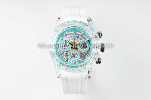 AET REMOULD  Rolex Daytona "Abu Dhabi Blue" Saphire 1:1 Best Clone N6F Factory - immagine 6