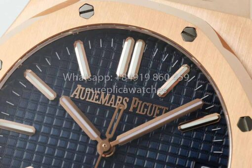 Audemars Piguet Royal Oak  15510ST from IPF Factory 1:1 Best Clone Blue Dial Rose Gold — изображение 7