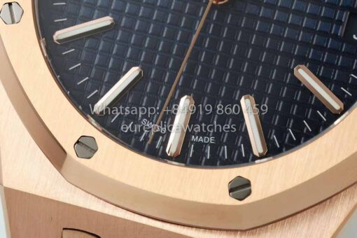 Audemars Piguet Royal Oak  15510ST from IPF Factory 1:1 Best Clone Blue Dial Rose Gold — изображение 5