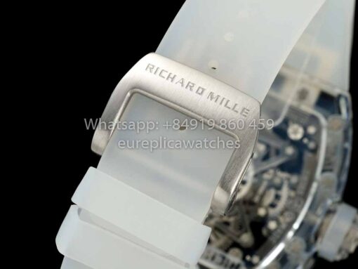 Richard Mille RM 56-02 Tourbillon 1:1 Best Clone RM Factory Transparent case Blue Dial - Imagen 5