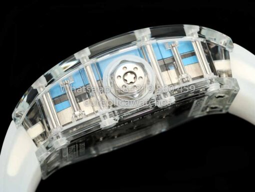 Richard Mille RM 56-02 Tourbillon 1:1 Best Clone RM Factory Transparent case Blue Dial - Imagen 4