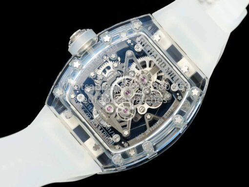 Richard Mille RM 56-02 Tourbillon 1:1 Best Clone RM Factory Transparent case Blue Dial - Imagen 2