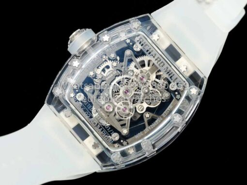 Richard Mille RM 56-02 Tourbillon 1:1 Best Clone RM Factory Transparent case White Dial - Imagen 2