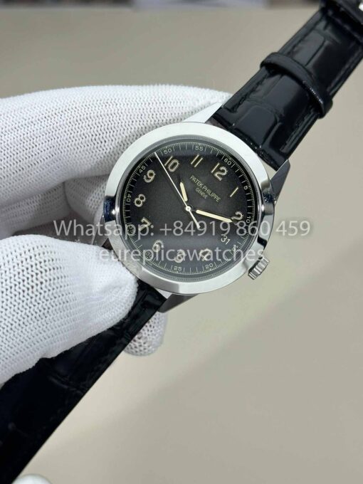 Patek Philippe Calatrava 5226G-001 Black Strap 1:1 Best Clone GR upgraded luminous version - Imagen 8