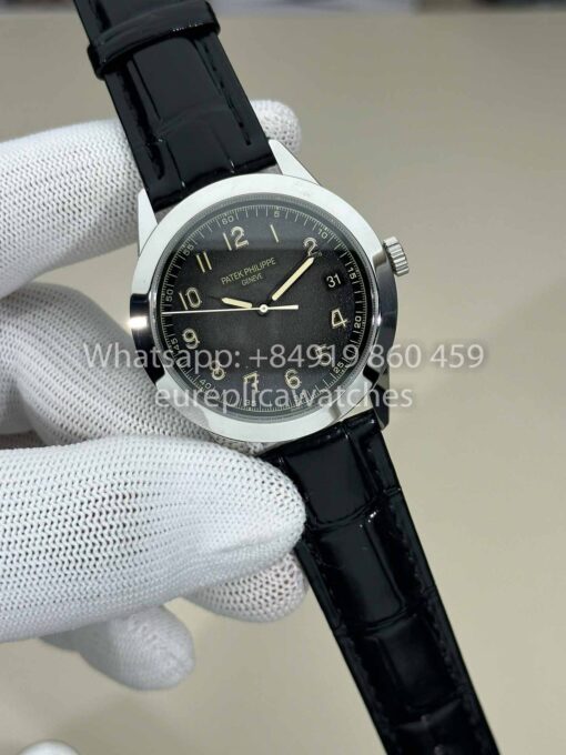 Patek Philippe Calatrava 5226G-001 Black Strap 1:1 Best Clone GR upgraded luminous version - Imagen 9