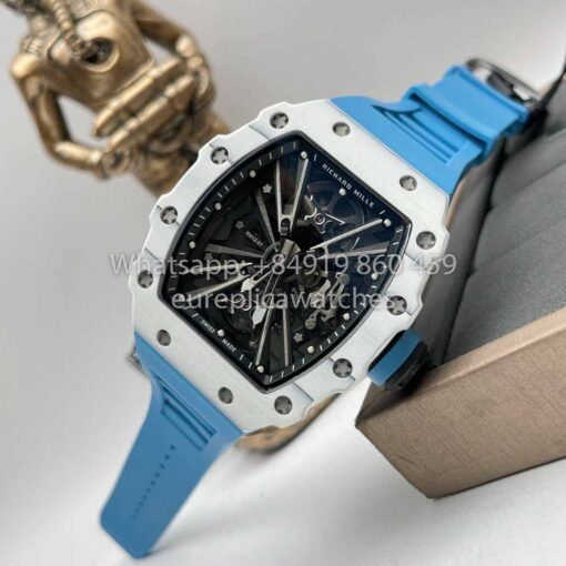 Richard Mille RM12-01 Tourbillon 1:1 Best Edition RM Factory Blue Strap - Imagen 8