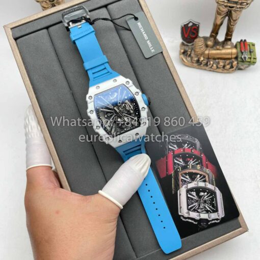 Richard Mille RM12-01 Tourbillon 1:1 Best Edition RM Factory Blue Strap - Imagen 6