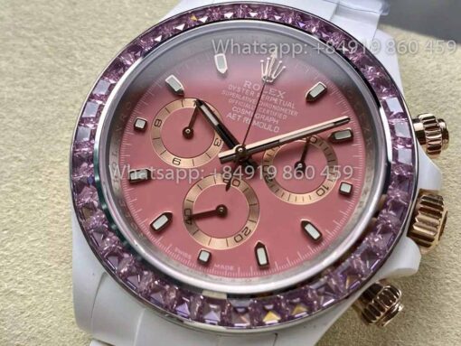 AET REMOULD Ceramic Rolex Daytona "ACherry Blossom Pink" Bezel Stone 1:1 Best Clone Edition - 이미지 8