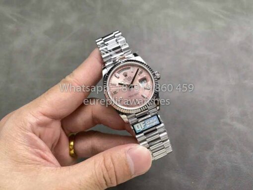 Rolex Day Date 128236 QF Factory 1:1 Best Clone Pink Diamond Dial – Bild 4