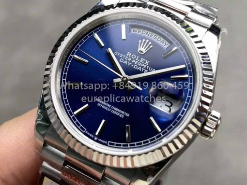 Rolex Day Date M128239 QF Factory 1:1 Best Clone Blue Index Dial - Image 3