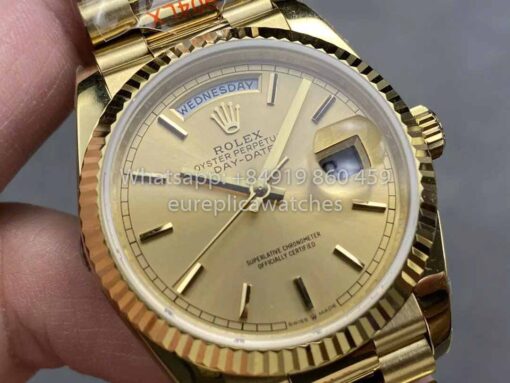 Rolex Day Date M128238-0045 - 128238-0045 Index Dial QF Factory 1:1 Best Clone 36mm - 이미지 2