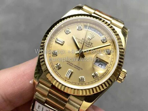 Rolex Day Date M128238-0008 - 128238-0008 Diamond Dial QF Factory 1:1 Best Clone 36mm - immagine 4