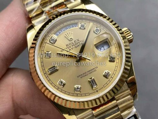 Rolex Day Date M128238-0008 - 128238-0008 Diamond Dial QF Factory 1:1 Best Clone 36mm - immagine 2