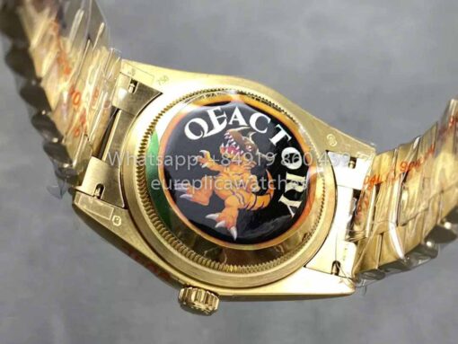 Rolex Day Date M128238 Yellow Gold Diamond Dial QF Factory 1:1 Best Clone 36mm - Image 7