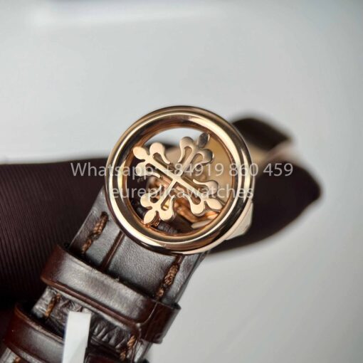 Patek Philippe Complications Annual Calendar 38.5mm Rose Gold 5396R Brown Dial 1:1 Best Clone - Imagen 3