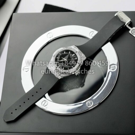 HUBLOT CLASSIC FUSION ORLINSKI 40mm Custom Moissanite Stone 1:1 Best Clone - Imagen 2